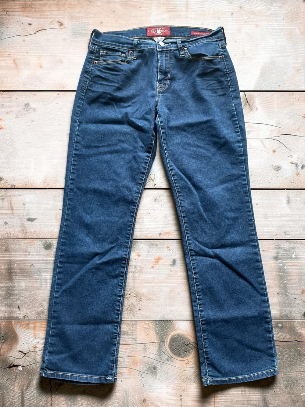 Lucky Brand Women’s “Sofia Straight” Blue Ankle Jeans Size 10/30